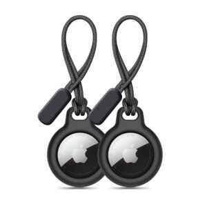 Dėklas Apple AirTag 1/2, Tech-Protect Rough Chain, 2 vnt., juodas