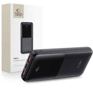 Išorinė baterija Tech-Protect PB01 10000mAh 22.5W, juoda