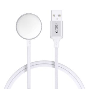 Kroviklio kabelis Tech-Protect UltraBoost MC02, Apple Watch, USB-A, 100cm, baltas
