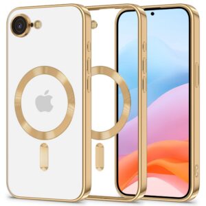 Dėklas Tech-Protect MagFlex MagSafe iPhone 16e / 17e, blizgus auksinis