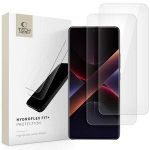 Apsauginė plėvelė Tech-Protect Hydro Flex+ Xiaomi Redmi Note 14 Pro 5G / 14 Pro+ 5G / Poco X7 5G, 2 vnt., skaidri