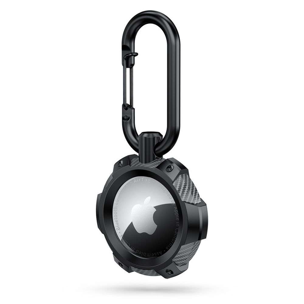 Dėklas Tech-Protect TpuCarbon Apple AirTag 1/2 Juodas