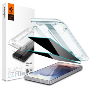 Apsauginis stiklas Spigen Glas.tR EZ Fit Privacy Samsung Galaxy S25 Ultra, 2 vnt.