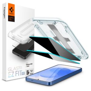 Apsauginis stiklas Spigen Glas.tR "EZ Fit" HD Privacy, Galaxy S24 / S25, 2 vnt.