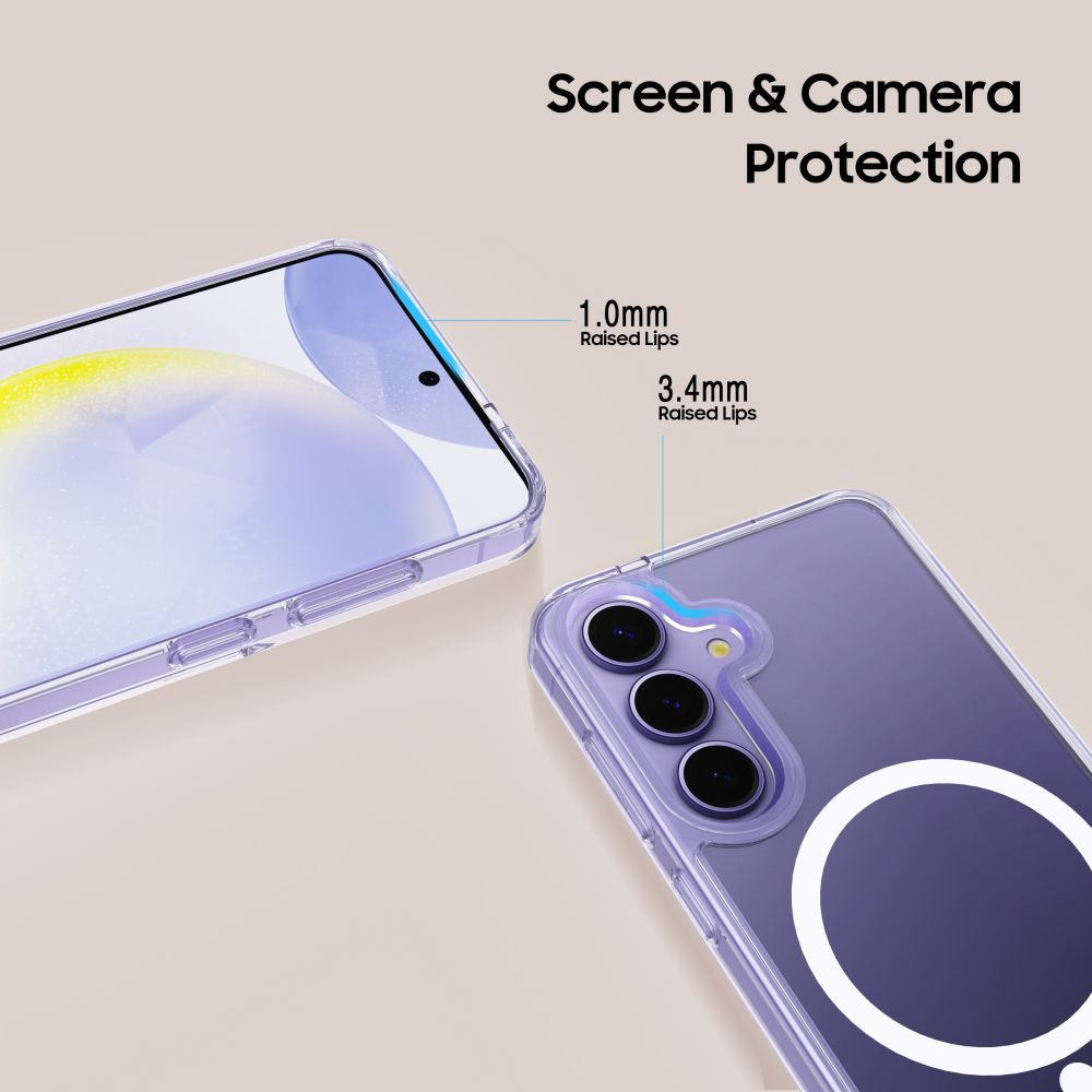 Dėklas Tech-Protect Flexair Hybrid MagSafe Samsung Galaxy A56 5G, skaidrus - Image 4