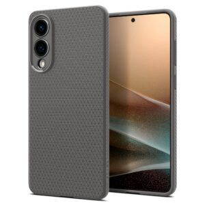 Dėklas Spigen Liquid Air Galaxy S25 Edge, marmurinis pilkas