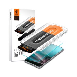 Apsauginis stiklas Spigen Glas.tR "EZ Fit Pro" Galaxy S25 Edge, skaidrus