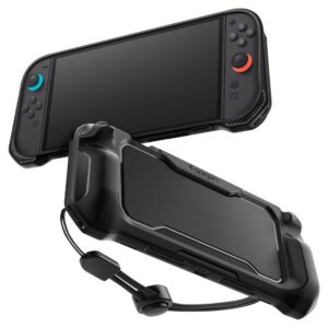 Dėklas Spigen Rugged Armor Nintendo Switch 2, matinis juodas