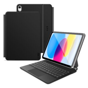 Dėklas Tech-Protect SmartCase Magnetic + klaviatūra iPad 10.9 (10-os kartos, 2022) / iPad 11 (11-os kartos, 2025), juodas