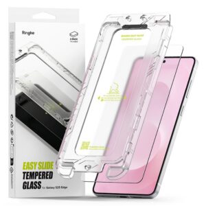 Apsauginis stiklas Ringke Easy Slide 2 vnt. Galaxy S25 Edge, skaidrus