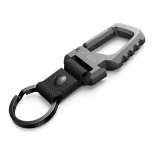 Raktų pakabukas Tech-Protect Slidelock Carabiner, pilkas