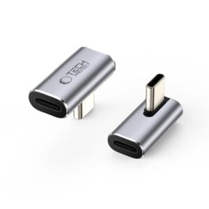 Adapteris Tech-Protect UltraBoost AA03 Type-C, kampinis, pilkas