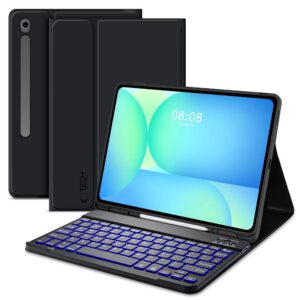 Dėklas su klaviatūra Tech-Protect SC Pen Galaxy Tab S10 FE+ 13.1 X620 / X626B, juodas