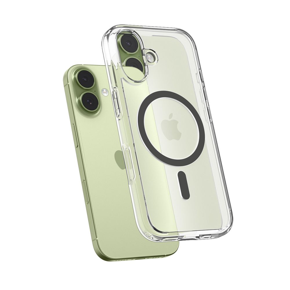 Dėklas Spigen Ultra Hybrid Mag MagSafe iPhone 17, skaidrus/grafitinis - Image 5