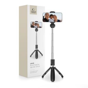 Selfie lazda Tech-Protect L01S Bluetooth Tripod Black