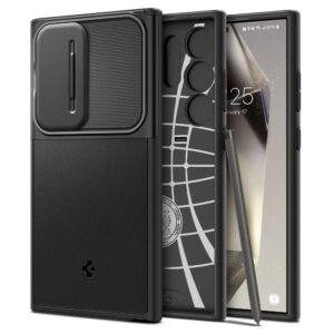 Dėklas Spigen Optik Armor Galaxy S24 Ultra Juodas