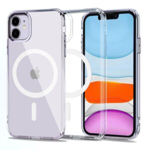 Dėklas Tech-Protect Magmat MagSafe iPhone 11, skaidrus
