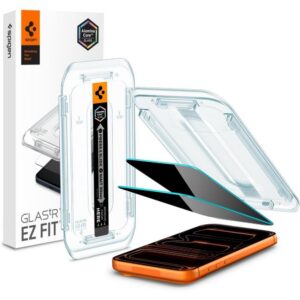 Apsauginis stiklas Spigen Glas.TR "EZ Fit AC" Privacy, 2 vnt., iPhone 16 Pro Max / 17 Pro Max