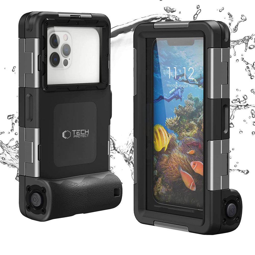 Dėklas Tech-Protect IPX8 Universal Diving Waterproof, juodas - Image 3