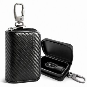 Dėklas automobilio raktams su RFID apsauga Tech-Protect KLR300, karbono spalvos