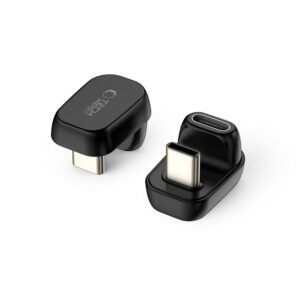 Adapteris Tech-Protect UltraBoost AA04 Type-C, kampinis, juodas