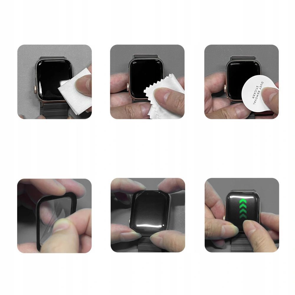 Apsauginis stiklas Tech-Protect Glass Flex+ Garmin Forerunner 255 / 255 Music, juodas, 2 vnt. - Image 3