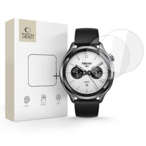 Apsauginis stiklas Tech-Protect Glass Fit+ Xiaomi Watch S4 (47 mm), 2 vnt., skaidrus