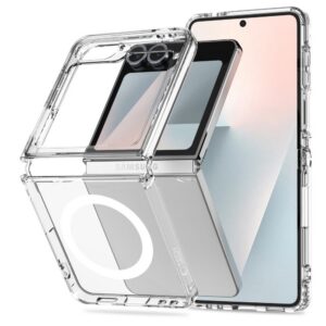Dėklas Tech-Protect Flexair Hybrid MagSafe Galaxy Z Flip 6 / 7 FE, skaidrus