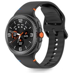 Dirželis Tech-Protect Silicone Samsung Galaxy Watch 8 / 9 / Classic (40 / 44 / 46 mm), juodas