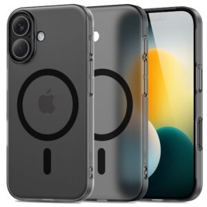 Dėklas Tech-Protect MagSlim MagSafe iPhone 17, matinis juodas