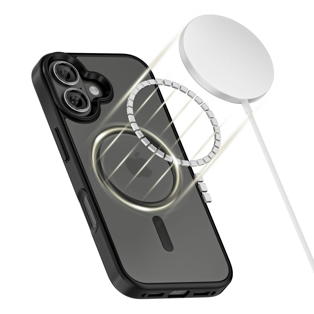 Dėklas Tech-Protect MagMat MagSafe iPhone 17, matinis juodas - Image 2