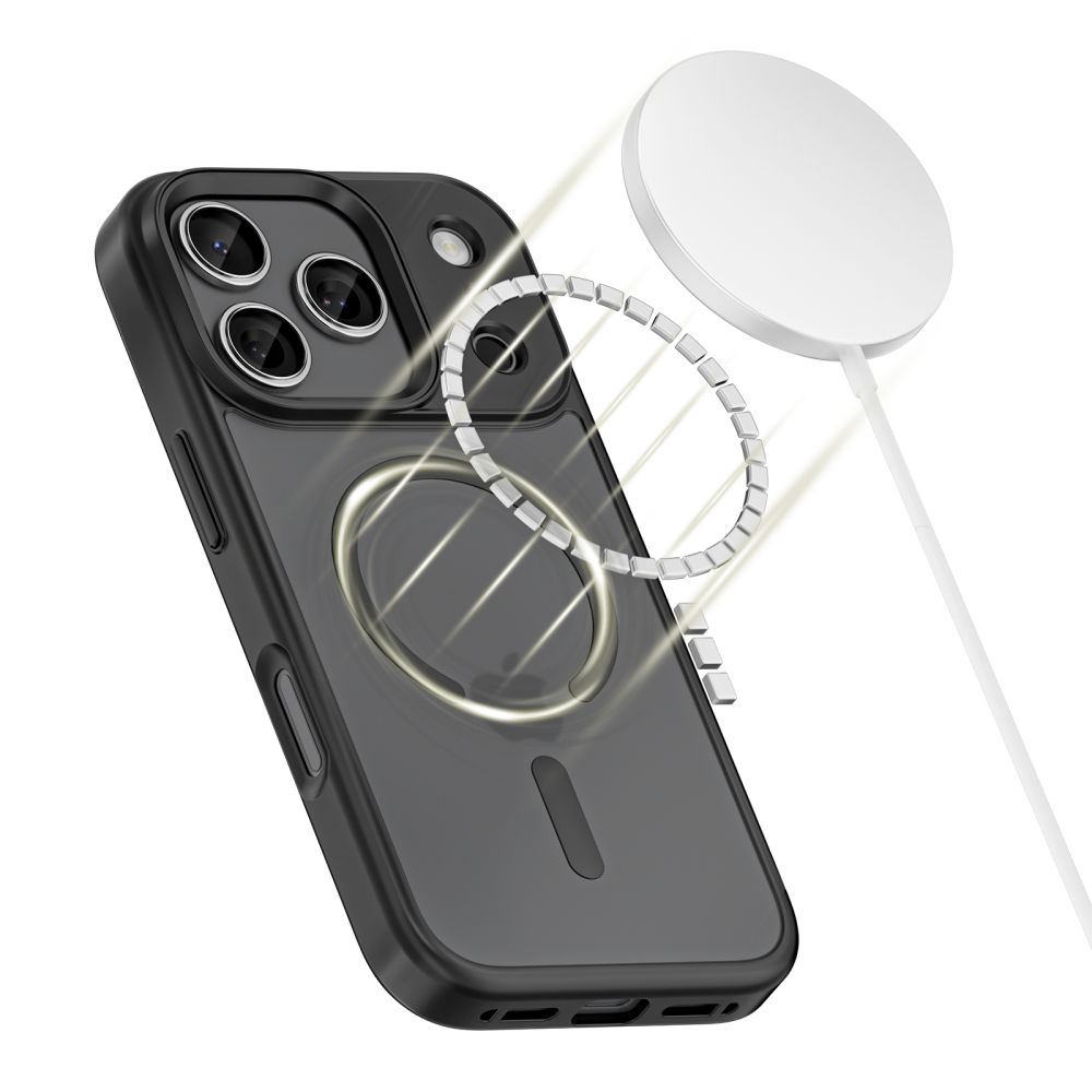 Dėklas Tech-Protect Magmat MagSafe iPhone 17 Pro, matinis juodas - Image 2