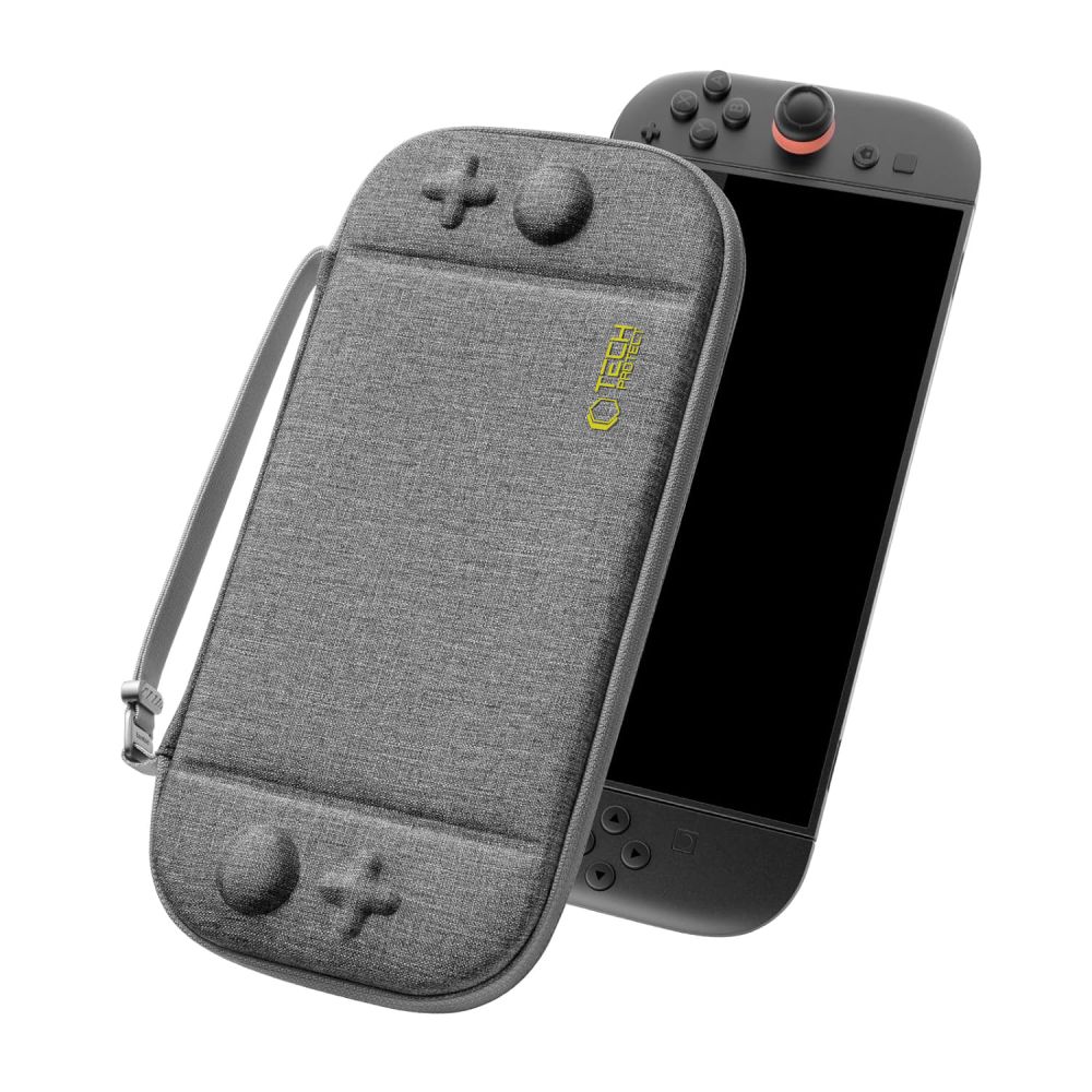 Dėklas Tech-Protect Slim Pouch Nintendo Switch 2, tamsiai pilkas - Image 2