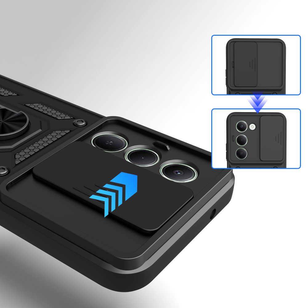 Dėklas Tech-Protect CamShield Pro Xiaomi Redmi 15 4G / 5G, juodas - Image 2