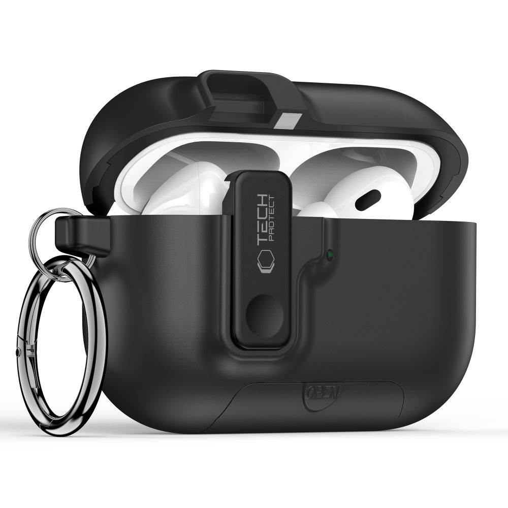 Dėklas Tech-Protect Slim Hook Apple AirPods Pro 3, juodas - Image 2