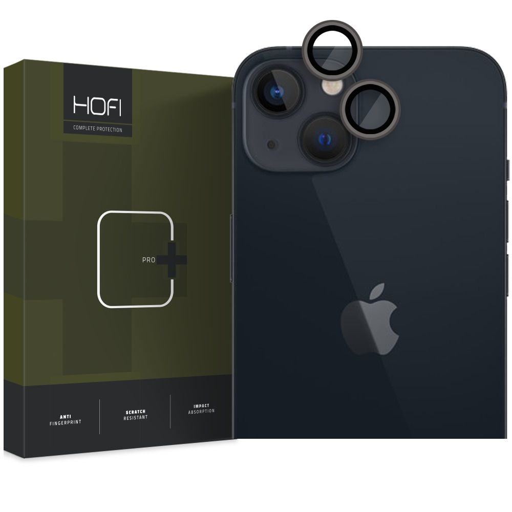 Kameros apsauginis stiklas Hofi Camring Pro+ iPhone 14 / 14 Plus / 15 / 15 Plus, juodas