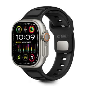 Dirželis Tech-Protect Iconband Line Apple Watch 8/9/10/11/SE/Ultra (44/45/46/49mm), juodas