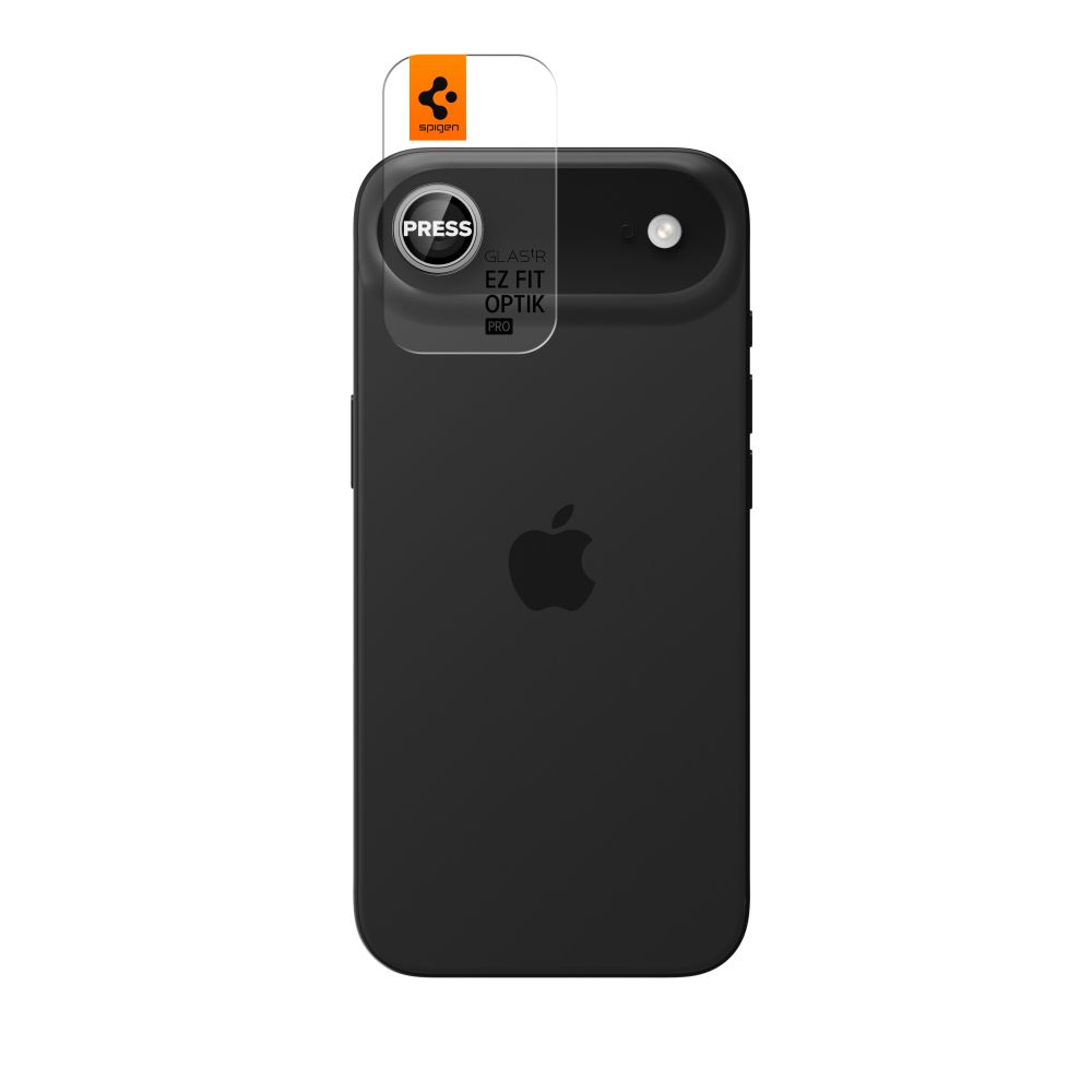 Kameros apsauginis stiklas Spigen Optik Pro Glas.tR EZ Fit iPhone Air, 2 vnt., sidabrinis - Image 2