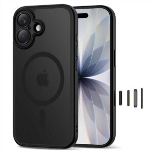 Dėklas Tech-Protect Magpeak MagSafe CC iPhone 17, matinis juodas