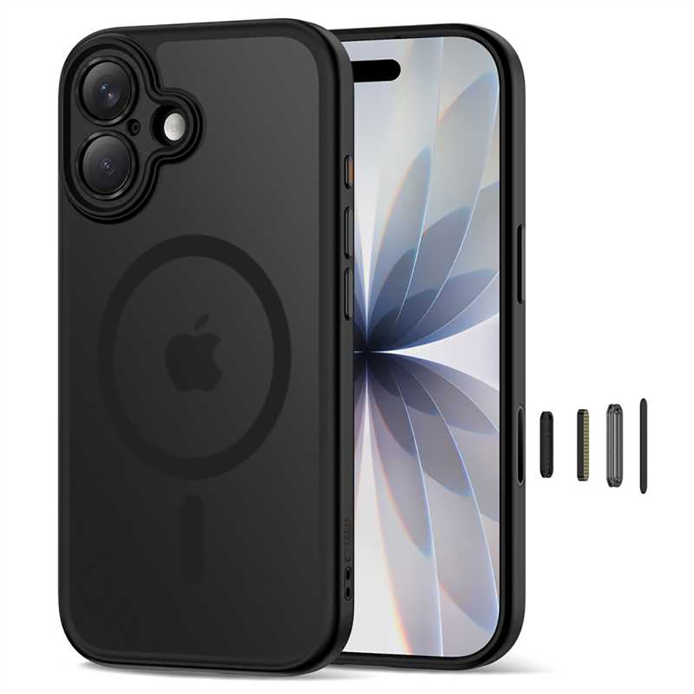 Dėklas Tech-Protect Magpeak MagSafe CC iPhone 17, matinis juodas