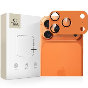 Kameros apsauginis stiklas Tech-Protect Camfull Fit+ iPhone 17 Pro Cosmic Orange