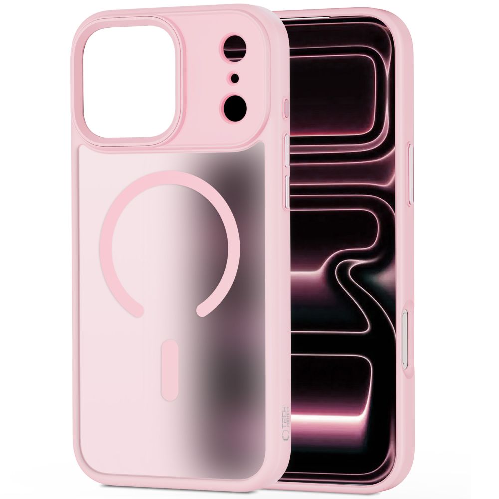 Dėklas Tech-Protect Magmat MagSafe iPhone 17 Pro, matinis rožinis - Image 2