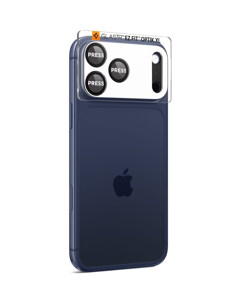 Kameros apsauginis stiklas Spigen Optik Pro XL EZ Fit iPhone 17 Pro, juodas - Image 3