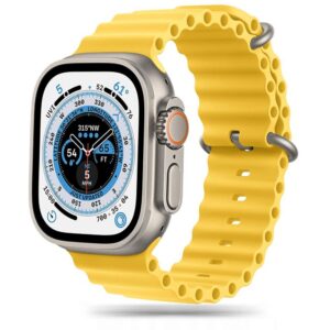 Dirželis Tech-Protect IconBand Pro Apple Watch 8 / 9 / 10 / 11 / SE / Ultra (44 / 45 / 46 / 49 mm) Geltonas