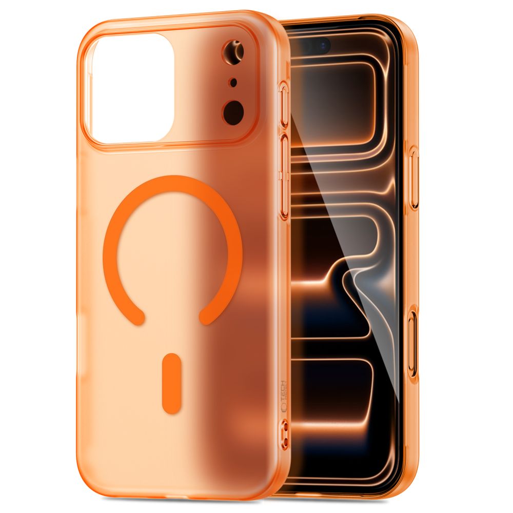 Dėklas iPhone 17 Pro Tech-Protect Magslim Magsafe, matinis kosminis oranžinis - Image 2