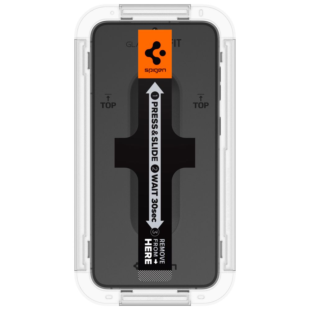 Apsauginis stiklas Spigen Glas.tR EZ Fit Galaxy S23, skaidrus (2 vnt.) - Image 3