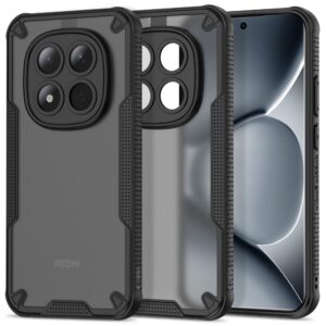 Dėklas Tech-Protect Rugged Shield Xiaomi Poco M8 Pro / Redmi Note 15 Pro+ 5G, matinis juodas