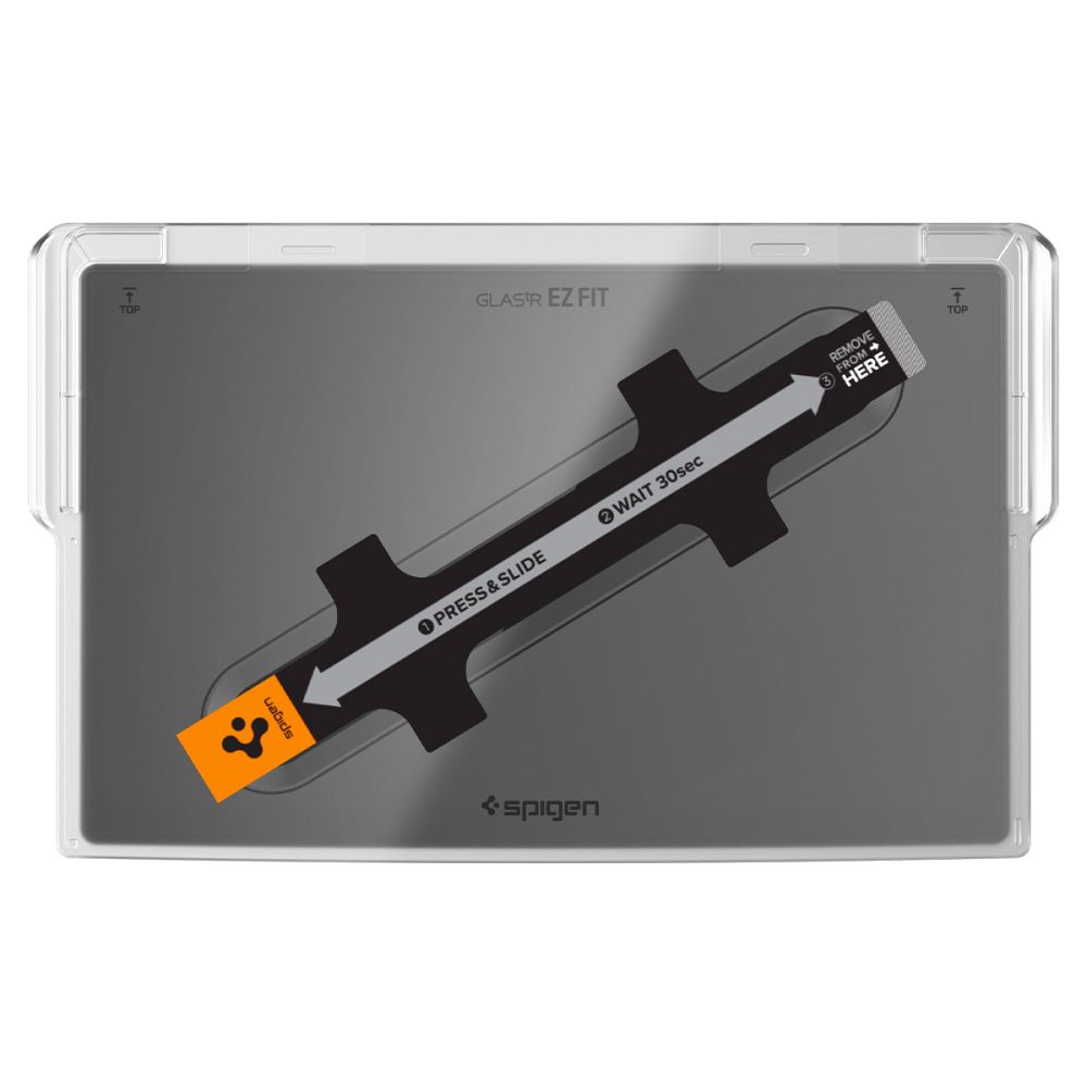 Apsauginis stiklas Spigen Glas.tR EZ Fit Tesla Model X 2022-2026 / Model S 2021-2026 juodas - Image 3