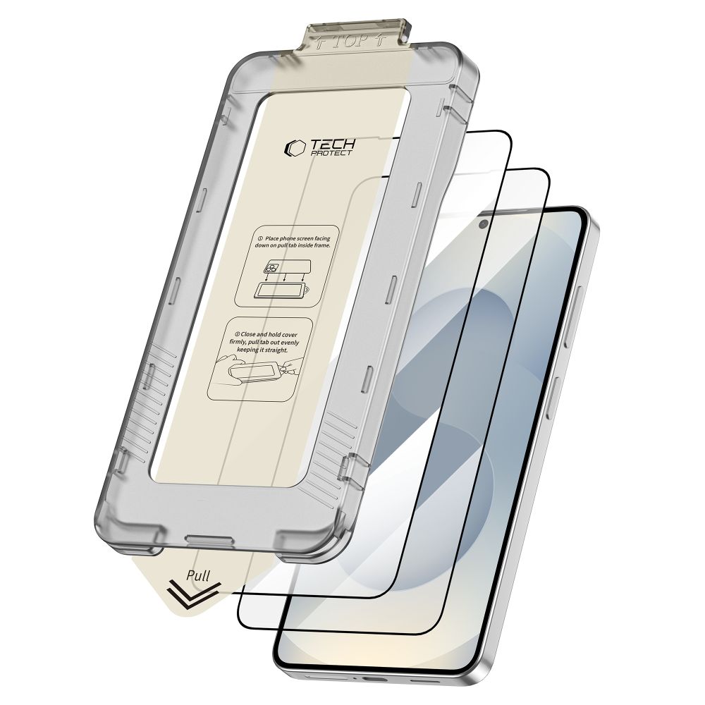 Apsauginis stiklas Tech-Protect Quick Set+ Galaxy S26+, 2 vnt., juodas - Image 2