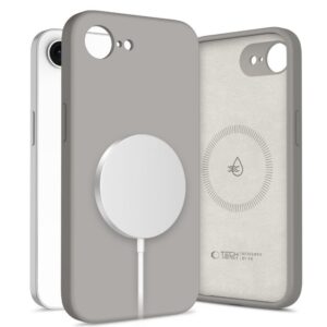 Dėklas Tech-Protect Silicone MagSafe iPhone 16e / 17e, pilkas